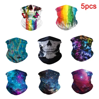 5pcs 3D Seamless Balaclava Magic Scarf Neck Skull Face Mask Ghost Bandana Neck Ring Shield Headband Cycling Tube Scarf Headwear
5pcs 3D Seamless Balaclava Magic Scarf Neck Skull Face Mask Ghost Bandana Neck Ring Shield Headband Cycling Tube Scarf Headwear