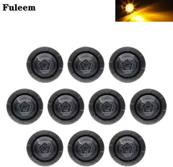 Fuleem 10PCS Mini 12V 3/4 Inch Mount Smoked Lens Amber Light LED Bullet Marker Lights, Side Led Marker for Truck Boat SUV ATV
Fuleem 10PCS Mini 12V 3/4 Inch Mount Smoked Lens Amber Light LED Bullet Marker Lights, Side Led Marker for Truck Boat SUV ATV