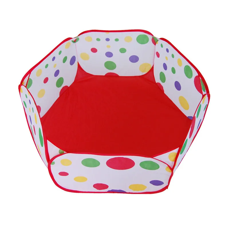 Ball Pool Marine ball fence up Hexagon Polka Dot Children Ball Play Pool Tent Carry Tote Toy ballenbak #4AA9 (1)