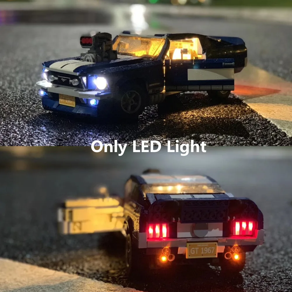 (Only light) LED Light For CREATOR Ford Mustang GT500 1967 1960 Building Blocks Kit Bricks Classic Model Toys 10265 21047
(Only light) LED Light For CREATOR Ford Mustang GT500 1967 1960 Building Blocks Kit Bricks Classic Model Toys 10265 21047