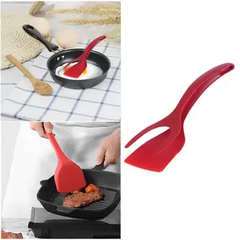Silicone Egg Spatula 2 in 1 Grip and Flip Spatula Home Kitchen Cooking Tool (Red)
Silicone Egg Spatula 2 in 1 Grip and Flip Spatula Home Kitchen Cooking Tool (Red)
