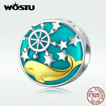 WOSTU 100% Real Sterling Silver Little Whale In The Sea Beads Chrams Fit Charm Bracelet & Bangle Pendant For Women DXC1296
WOSTU 100% Real Sterling Silver Little Whale In The Sea Beads Chrams Fit Charm Bracelet & Bangle Pendant For Women DXC1296