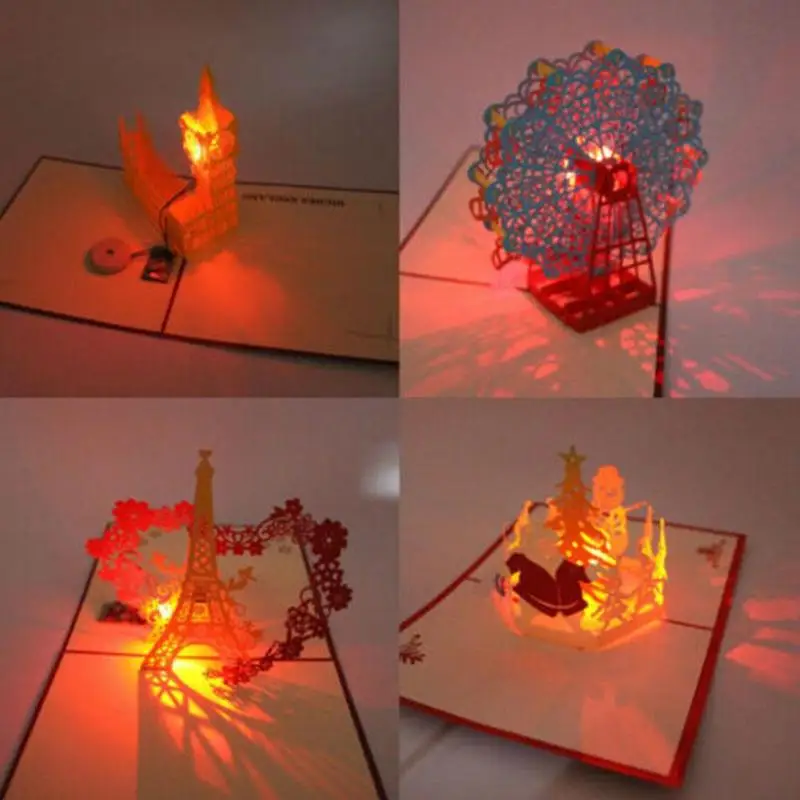 1pc 3D Laser Light Greeting Festival Card Up Postcard Gifts Handmade Paper Craft Birthday Christmas Music Paper Card
1pc 3D Laser Light Greeting Festival Card Up Postcard Gifts Handmade Paper Craft Birthday Christmas Music Paper Card