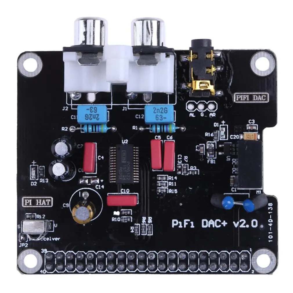 PCM5122 HIFI DAC Audio Sound Card Module I2S 384KHz with LED Indicator for Raspberry Pi B+ for Raspberry Pi 2 Model B
PCM5122 HIFI DAC Audio Sound Card Module I2S 384KHz with LED Indicator for Raspberry Pi B+ for Raspberry Pi 2 Model B