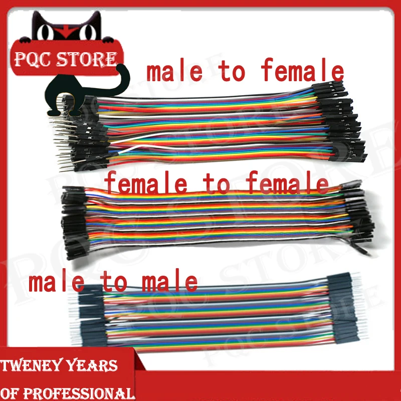 Dupont Line 120pcs 10cm Male to Male + Female to Male and Female to Female Wire Dupont Cable for DIY KIT
Dupont Line 120pcs 10cm Male to Male + Female to Male and Female to Female Wire Dupont Cable for DIY KIT