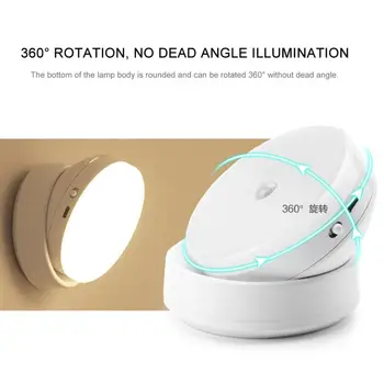 Rechargeable LED Motion Sensor Night Light Mini Body Induction LEDs Night Lamp 360 Degree Automatic Rotatefor Kitchen Corridor
Rechargeable LED Motion Sensor Night Light Mini Body Induction LEDs Night Lamp 360 Degree Automatic Rotatefor Kitchen Corridor