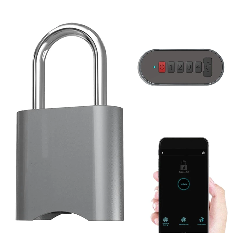 Intelligent Padlock Combination Padlock Bluetooth Connection App Control Metal Keyless Luggage Gym Lock Support Usb Charging
Intelligent Padlock Combination Padlock Bluetooth Connection App Control Metal Keyless Luggage Gym Lock Support Usb Charging
