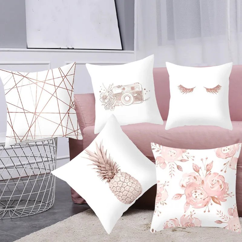 Pillow Case Rose Gold Geometric Pineapple Glitter Polyester Sofa Decorative Cushion Cover for Home Decor 45x45cm
Pillow Case Rose Gold Geometric Pineapple Glitter Polyester Sofa Decorative Cushion Cover for Home Decor 45x45cm