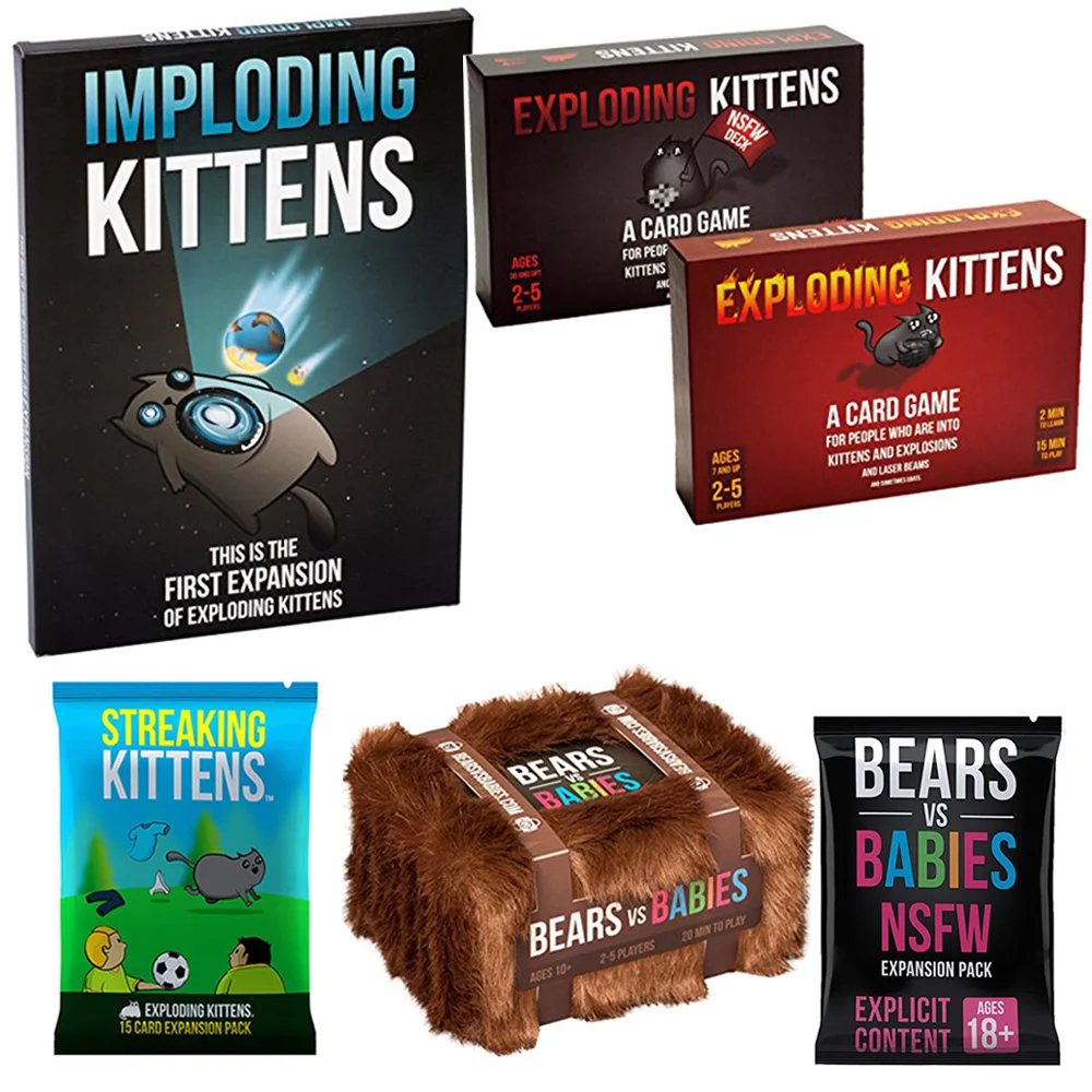 Exploding Kittens Card Game Streaking Expansion Kittens Bundle Game for Fun Board Game Imploding explosing Streaking kittens
Exploding Kittens Card Game Streaking Expansion Kittens Bundle Game for Fun Board Game Imploding explosing Streaking kittens