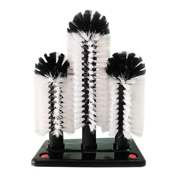 Glass Cup Washer Mountain Shape Water Bottle Manual Home Universal Cleaning Brush With Suction Base Composite Bristles 3 Head 
Glass Cup Washer Mountain Shape Water Bottle Manual Home Universal Cleaning Brush With Suction Base Composite Bristles 3 Head