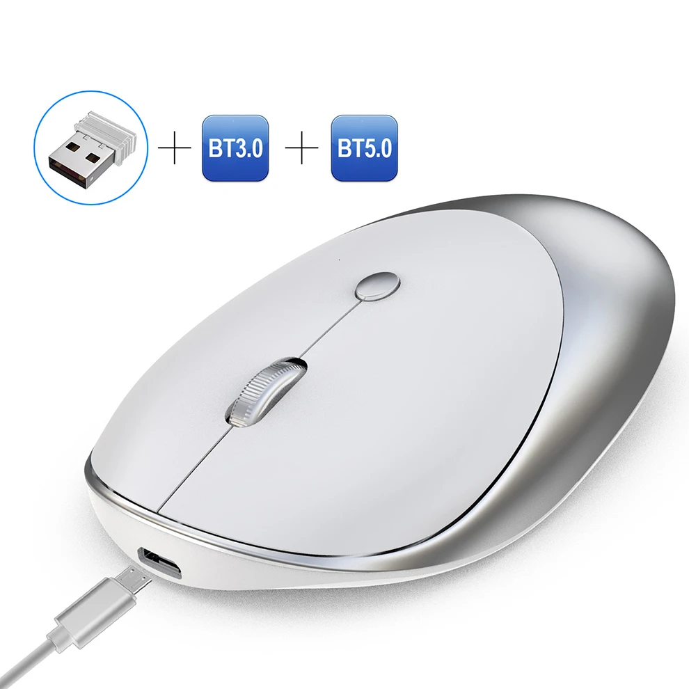 SeenDa 3.0/5.0 Bluetooth Rechargeable Mouse Wireless Mouse Silent Mause Bluetooth 2.4GHz USB Mouse for Laptop Notebook PC
SeenDa 3.0/5.0 Bluetooth Rechargeable Mouse Wireless Mouse Silent Mause Bluetooth 2.4GHz USB Mouse for Laptop Notebook PC