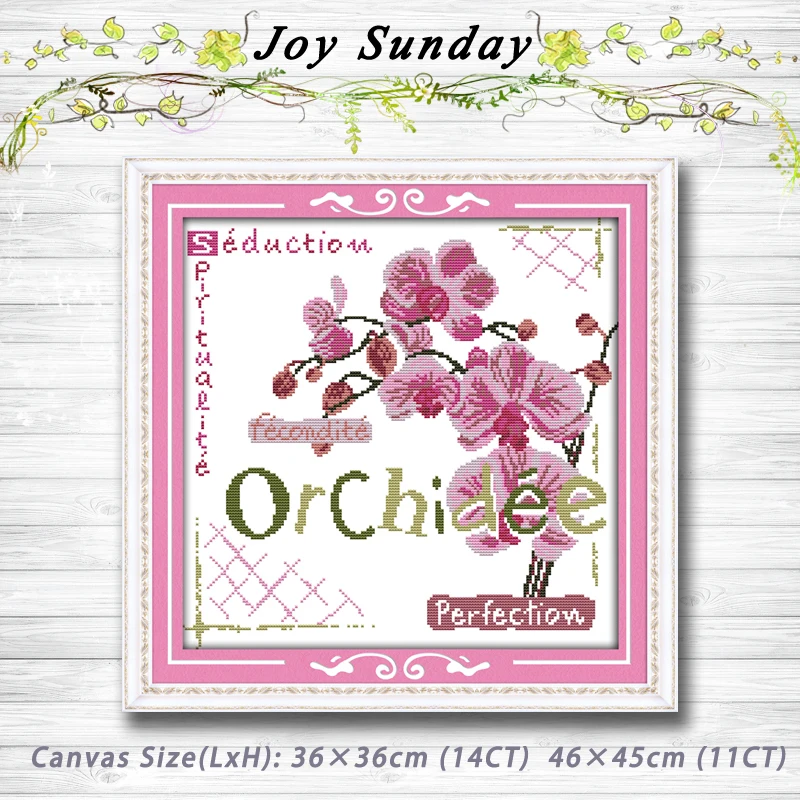 Orchid pink flowers crafts Patterns Counted Cross Stitch 11CT14CT Cross Stitch Set Handmade Embroidery for Needlework Home decor
Orchid pink flowers crafts Patterns Counted Cross Stitch 11CT14CT Cross Stitch Set Handmade Embroidery for Needlework Home decor