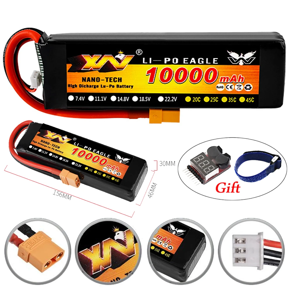 Lipo Battery,YW Power 7.4V/11.1V 10000mah 35C Max 70C With T/XT60/XT90 Plug Lipo Battery For Rc Airplane/Rc Car/RC Truck
Lipo Battery,YW Power 7.4V/11.1V 10000mah 35C Max 70C With T/XT60/XT90 Plug Lipo Battery For Rc Airplane/Rc Car/RC Truck