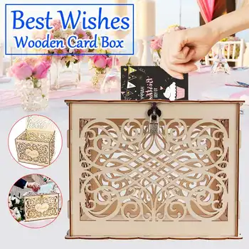 DIY Wedding Gift Card Box Wooden Box with Lock Beautiful Wedding Decoration Supplies for Birthday Party Storage Money Box
DIY Wedding Gift Card Box Wooden Box with Lock Beautiful Wedding Decoration Supplies for Birthday Party Storage Money Box