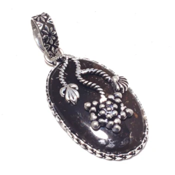Genuine Turtella Jasper Pendant Silver Overlay over Copper , Hand made Women Jewelry gift
Genuine Turtella Jasper Pendant Silver Overlay over Copper , Hand made Women Jewelry gift