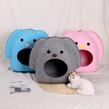 Portable Multi color Cute Ear Shape Pet Bed Cat Cave Sleeping Bag Zipper Egg Shaped Felt Cloth Pet House Nest Cat Basket 5
Portable Multi color Cute Ear Shape Pet Bed Cat Cave Sleeping Bag Zipper Egg Shaped Felt Cloth Pet House Nest Cat Basket 5