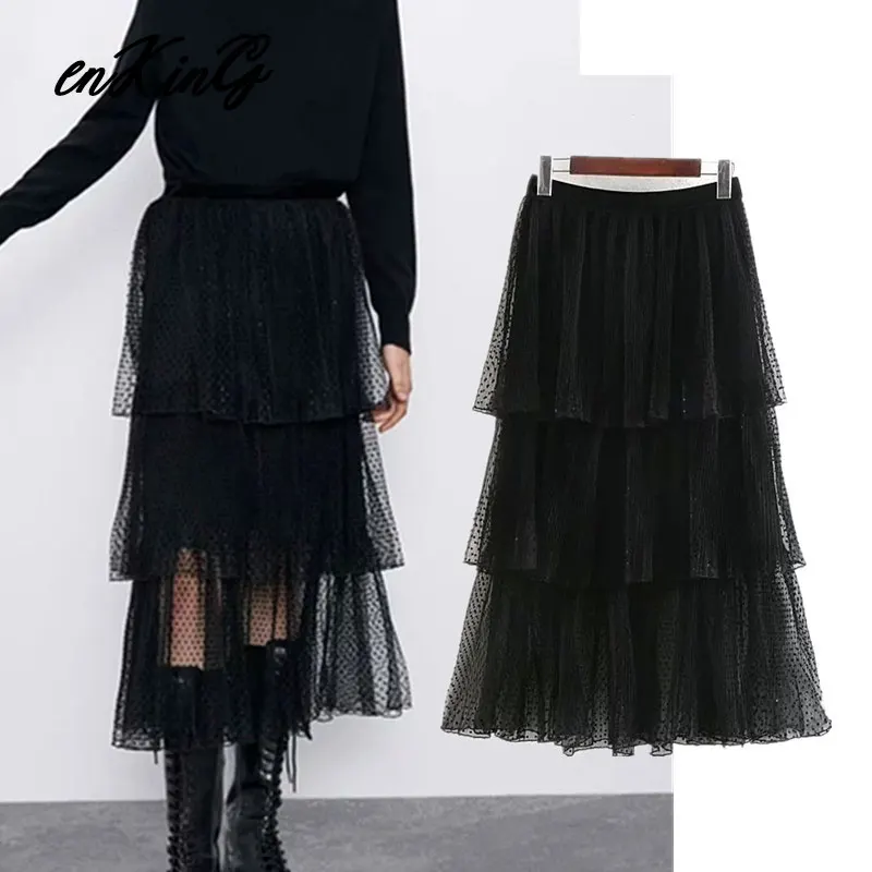 2019 england elegant Gauze embroidery cake cascading midi za skirt women faldas mujer moda 2019 long skirts womens plus size
2019 england elegant Gauze embroidery cake cascading midi za skirt women faldas mujer moda 2019 long skirts womens plus size