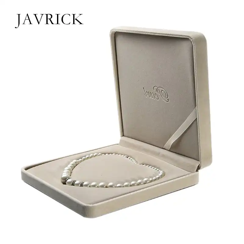 box necklace gift display case wedding jewelry storage holder