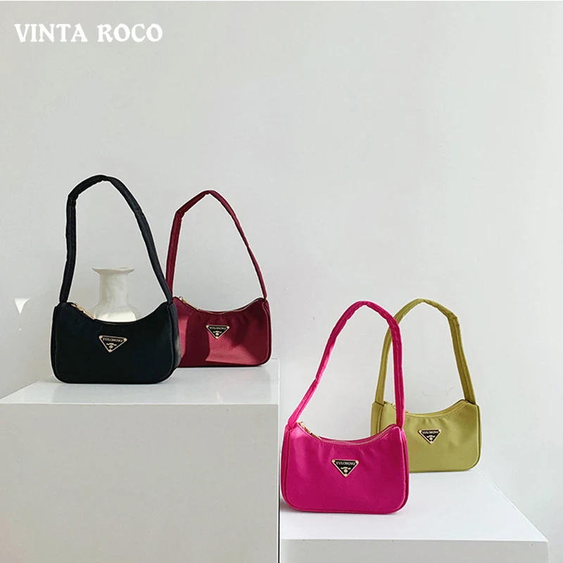 Vintage Retro Fashion Desginer Waterproof Nylon Handbag Female Casual Baguette Shoulder Bag For Women Brand Small Clutch 2020 
Vintage Retro Fashion Desginer Waterproof Nylon Handbag Female Casual Baguette Shoulder Bag For Women Brand Small Clutch 2020