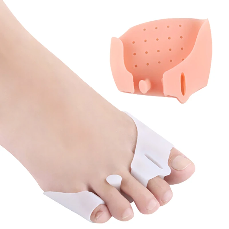1Pair 5-holes Silicone Comfortable Toe Braces Hallux Valgus Straightener Orthodontic Foot Toe Braces for Foot Care
1Pair 5-holes Silicone Comfortable Toe Braces Hallux Valgus Straightener Orthodontic Foot Toe Braces for Foot Care