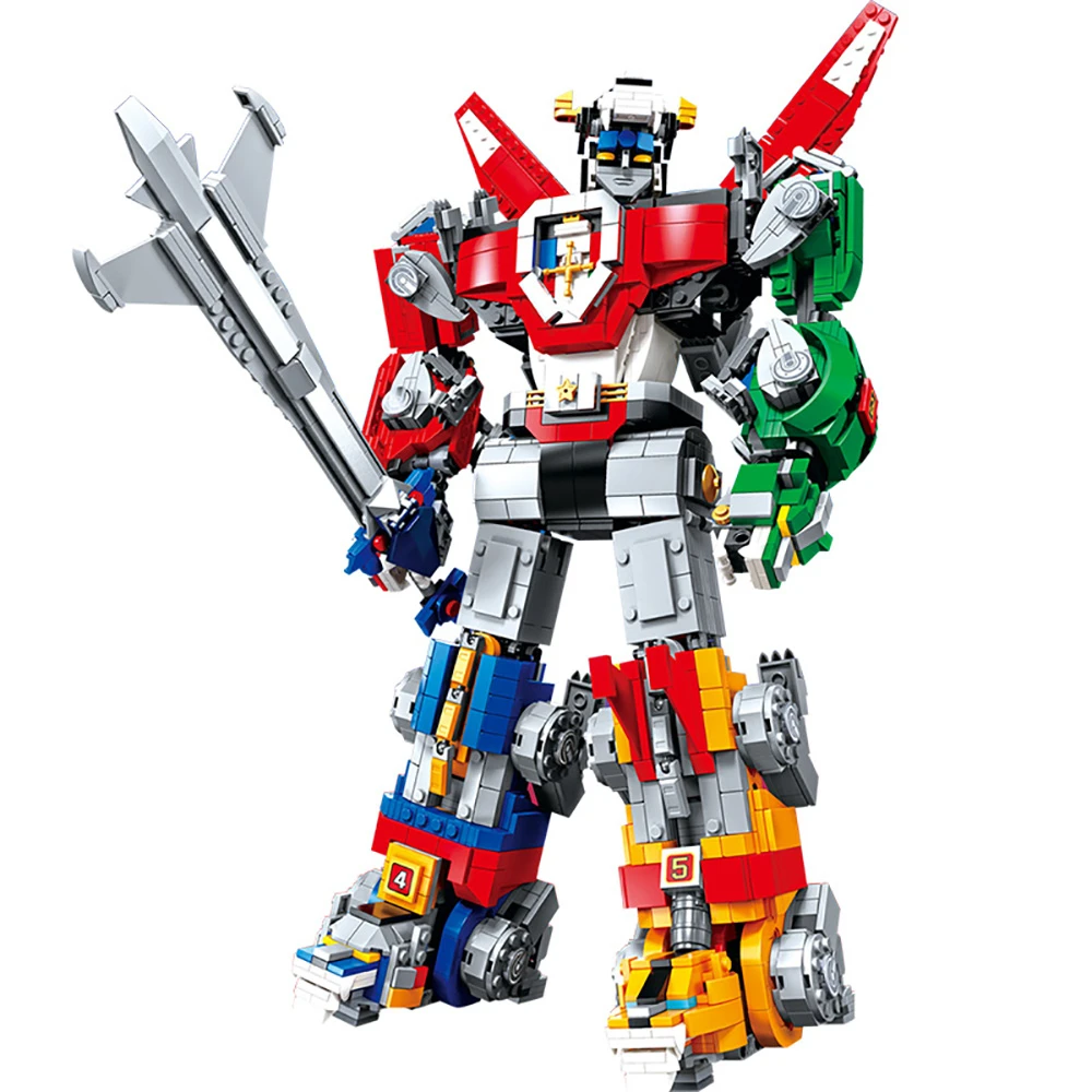 Lele Jiang 2334pcs Stacking Blocks Voltron Beast King GoLion Defender Of The Universe 5 Lion LepiningToy Toys For Children
Lele Jiang 2334pcs Stacking Blocks Voltron Beast King GoLion Defender Of The Universe 5 Lion LepiningToy Toys For Children