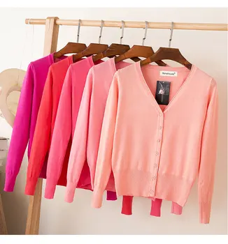 Women Knitted Cardigans Coat Spring & Autumn 2020 Casual Long Sleeve V-neck Crochet Knit Sweater Coat Tops Female 28 Soild Color
Women Knitted Cardigans Coat Spring & Autumn 2020 Casual Long Sleeve V-neck Crochet Knit Sweater Coat Tops Female 28 Soild Color