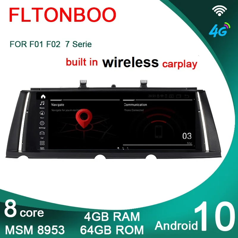 Автомобильный Gps радиоплеер 10 25 дюймов Android навигация ID7 для BMW F01 F02 серия 7