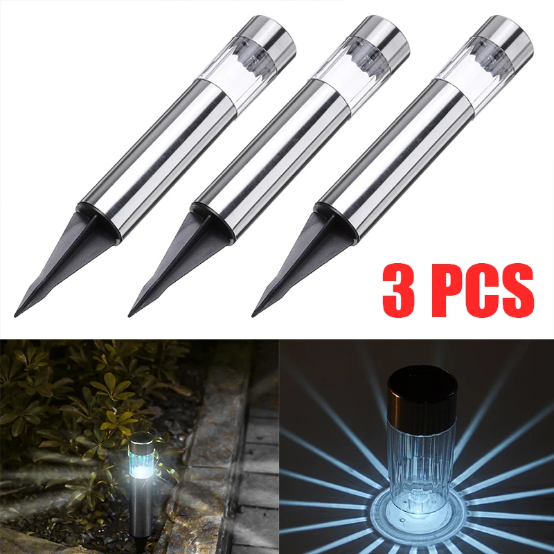 3pcs Waterproof Outdoor LED Lighting Solar Powered LED Lamp Post Outdoor Garden Patio Lawn Pathway Stake Light
3pcs Waterproof Outdoor LED Lighting Solar Powered LED Lamp Post Outdoor Garden Patio Lawn Pathway Stake Light