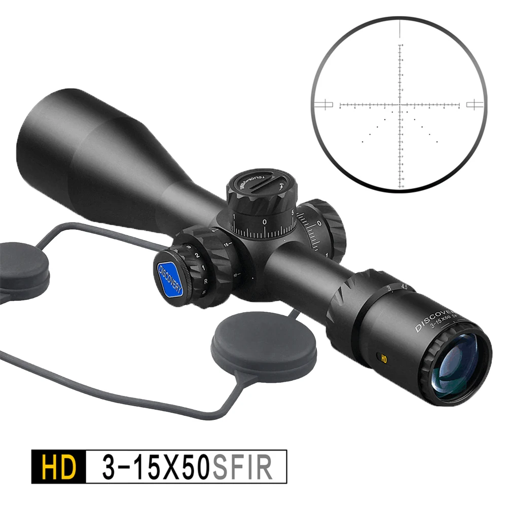 HD 3-15X50SFIR Second Focal Plane Arms Soldier Hunter Using Optics RifleScope Discovery
HD 3-15X50SFIR Second Focal Plane Arms Soldier Hunter Using Optics RifleScope Discovery