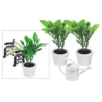 1/12 Dollhouse Watering Can Green Plant Miniature Home Garden Decorative Toy 
1/12 Dollhouse Watering Can Green Plant Miniature Home Garden Decorative Toy