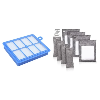 4Pcs Vacuum Cleaner Filter Parts Pack & 1 Set Bamboo Charcoal Bags for Home,Pets,Car,Closet,Shoes 
4Pcs Vacuum Cleaner Filter Parts Pack & 1 Set Bamboo Charcoal Bags for Home,Pets,Car,Closet,Shoes