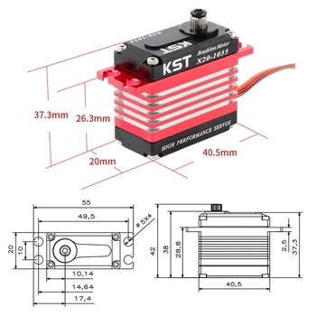KST X20-1035 Brushless Tail Steel Gear Servo 550-700 Helicopter Special Torque Swashplate Servo
KST X20-1035 Brushless Tail Steel Gear Servo 550-700 Helicopter Special Torque Swashplate Servo