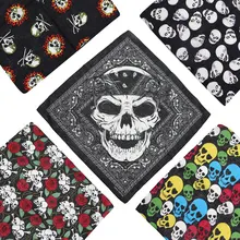 

Bandana Square Scarf 100% Cotton Square Handkerchief Hip Hop Sport Paisley Bicycle Head Scarf Woman Scarves For Neck