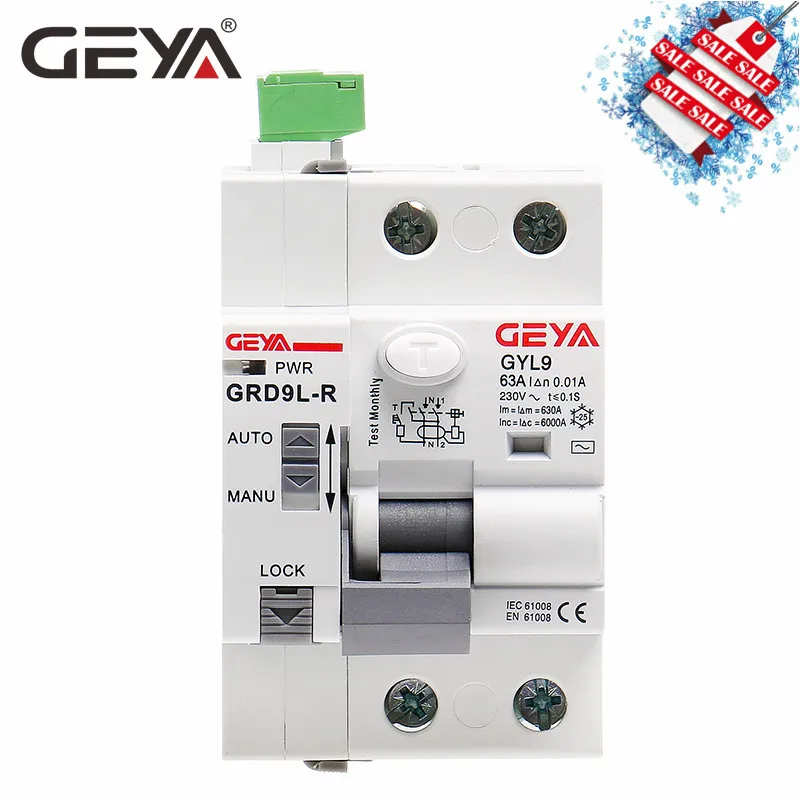 GEYA GRD9L-R 6KA ELCB RCCB Automatic Reclosing Device Remote Control Circuit Breaker 2P 40A 63A 30mA 100mA 300mA RCD
GEYA GRD9L-R 6KA ELCB RCCB Automatic Reclosing Device Remote Control Circuit Breaker 2P 40A 63A 30mA 100mA 300mA RCD