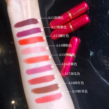 Merah & Hitam Matte Lipstik Waterproof Makeup 19 Warna Tahan Lama Pelembab Bibir Warna Pigmen Seksi Rouge Yang Levre kosmetik(China)