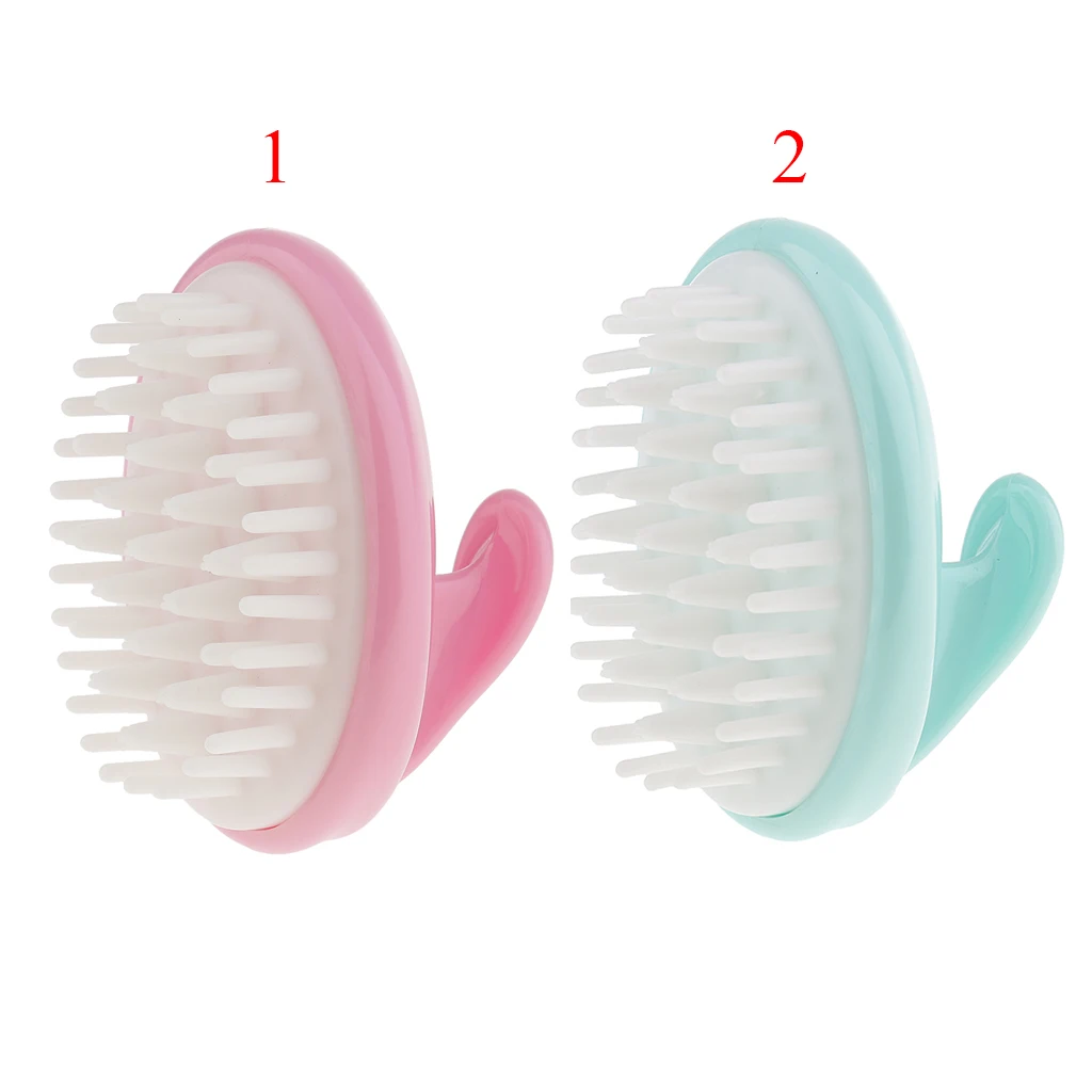 2pcs Shampoo Scalp Massage Brush Silicone Comb Rubber Anti-Slip Shower Hair Brush Scalp Circulation 2pcs Shampoo Scalp Massage Brush Silicone Comb Rubber Anti-Slip Shower Hair Brush Scalp Circulation