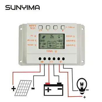 SUNYIMA 30A Solar Charge Controller LCD 12V24V 20A10A Auto Work Solar Regulator Panel Battery Cell Charger for Home Use PV Syste
SUNYIMA 30A Solar Charge Controller LCD 12V24V 20A10A Auto Work Solar Regulator Panel Battery Cell Charger for Home Use PV Syste