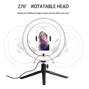 10inch Selfie Led Ring Light Dimmable LED Studio Camera Ring Light Phone Video Light Lamp With Tripods Ring Table Fill Light
10inch Selfie Led Ring Light Dimmable LED Studio Camera Ring Light Phone Video Light Lamp With Tripods Ring Table Fill Light