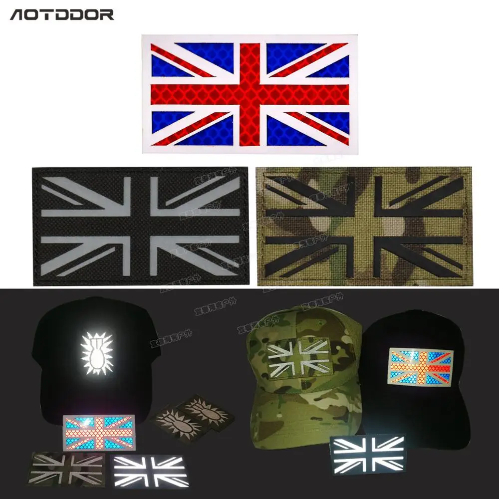 IR United Kingdom Flags Patches Infrared Reflective Patch Morale Tactical Military Patches PVC Glow In Dark Britain Flags Badges
IR United Kingdom Flags Patches Infrared Reflective Patch Morale Tactical Military Patches PVC Glow In Dark Britain Flags Badges