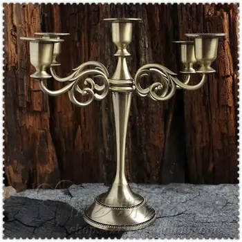 

Brass Outdoor Candle Holder Table Advent Stand Glamour Candlestick Holder Decor Metal Centros De Mesa Candlestick Nordic BA60ZT