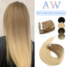AW Mini Tape In Hair Extensions Invisible Seamless Skin Weft Balayage Ombre Natural Machine Remy Human Hair Adhesive For Salon
AW Mini Tape In Hair Extensions Invisible Seamless Skin Weft Balayage Ombre Natural Machine Remy Human Hair Adhesive For Salon