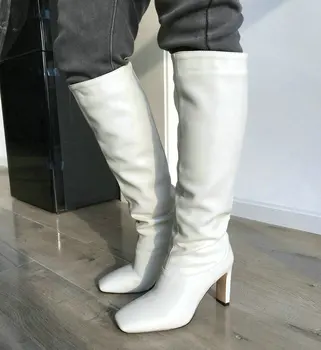 Faux Leather Square Toe Knee High Boots Woman Fashion Block Heel Lazy Boots Burgundy Green Brown Black Winter Dream Boots 2020
Faux Leather Square Toe Knee High Boots Woman Fashion Block Heel Lazy Boots Burgundy Green Brown Black Winter Dream Boots 2020