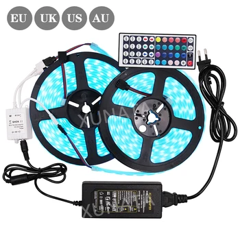 DC 12V LED Strip Light SMD 5050 60Leds/m Waterproof RGB Flexible LED Tape With 44Key RGB Remote Control EU/US/UK/AU Power Plug
DC 12V LED Strip Light SMD 5050 60Leds/m Waterproof RGB Flexible LED Tape With 44Key RGB Remote Control EU/US/UK/AU Power Plug