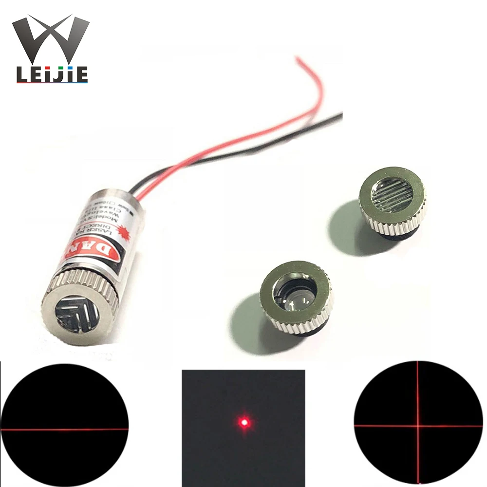 

650nm 5mW DOT / Line / Cross 12*35mm Focusable Adjustable 3V-5V Red Laser Module Industrial 12mm LED LD Module