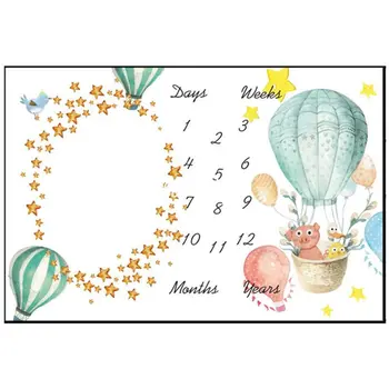 1 Pc Baby Milestone Photography Blanket Hot Air Balloon Pattern Flannel Blankets
1 Pc Baby Milestone Photography Blanket Hot Air Balloon Pattern Flannel Blankets