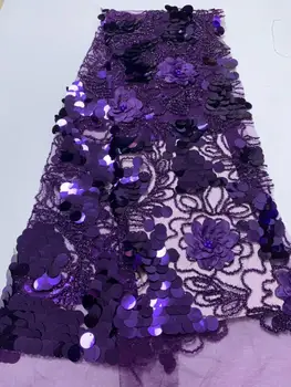 NEW High Quality 2019 Tulle sequins Beaded French Nigerian Lace Fabrics Pearls Embroidered Guipure African 3d Lace Fabric purple 
NEW High Quality 2019 Tulle sequins Beaded French Nigerian Lace Fabrics Pearls Embroidered Guipure African 3d Lace Fabric purple