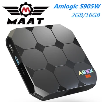 MAAT 2GB Ram 16GB A95X R2 Amlogic S905W Smart TV Box Android 7.1 Quad Core 2.4G WiFi 4K Smart Media Player A95XR2 Set Top Box
MAAT 2GB Ram 16GB A95X R2 Amlogic S905W Smart TV Box Android 7.1 Quad Core 2.4G WiFi 4K Smart Media Player A95XR2 Set Top Box
