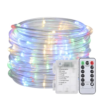 120 LED Rope String Light Remote Control Timing Dimmable IP65 Water Resistance LED Lamp for Festival Home Party Decoration
120 LED Rope String Light Remote Control Timing Dimmable IP65 Water Resistance LED Lamp for Festival Home Party Decoration