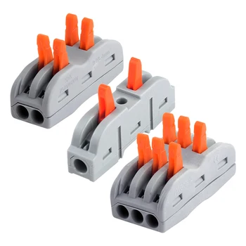 20PCS/lot Universal Compact Wiring Terminal Block Mini Fast Connector Push-in Conductor Led Light Wire Connectors SPL-1 2 3
20PCS/lot Universal Compact Wiring Terminal Block Mini Fast Connector Push-in Conductor Led Light Wire Connectors SPL-1 2 3