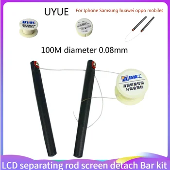 100M diameter Molybdenum Wire king kong silk rod screen detach Bar kit Cutting For Iphone Line Separate Split LCD separating 
100M diameter Molybdenum Wire king kong silk rod screen detach Bar kit Cutting For Iphone Line Separate Split LCD separating